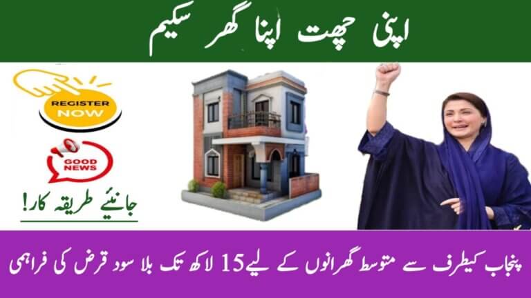Apni Chhat Apna Ghar Scheme 2025 – Get Interest-Free Loan of Rs. 15 Lakh for Your Own Home, ehsasapnaghar.com
