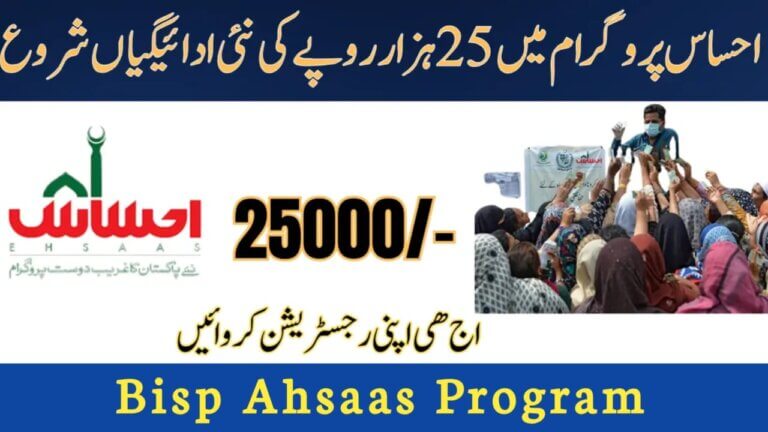 Ehsaas Program July 2025 – New Installment of PKR 25,000 Begins, ehsasapnaghar.com