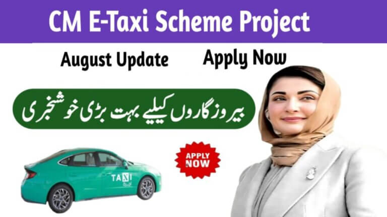 CM Punjab E-Taxi Scheme 2025 || A Golden Opportunity for the Unemployed, ehsasapnaghar.com